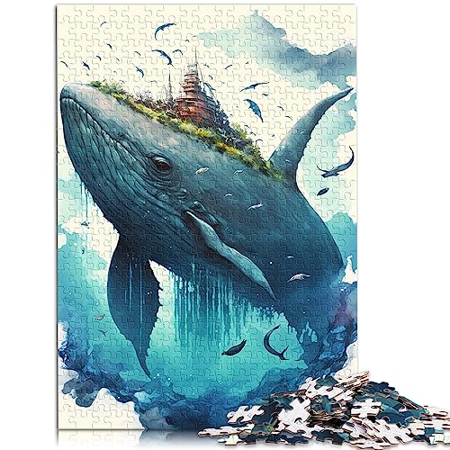 Puzzle für Erwachsene, Wal-Aquarellmalerei, 1000-teiliges Puzzlespiel, Holzpuzzle für Erwachsene und Jugendliche ab 12 Jahren, Familienaktivität, Größe: 50x75 cm Puzzle für Erwachsene, Wal-Aquarellmalerei, 1000-teiliges Puzzlespiel, Holzpuzzle für Erwachsene und Jugendliche ab 12 Jahren, Familienaktivität, Größe: 50x75 cm von SIBREA