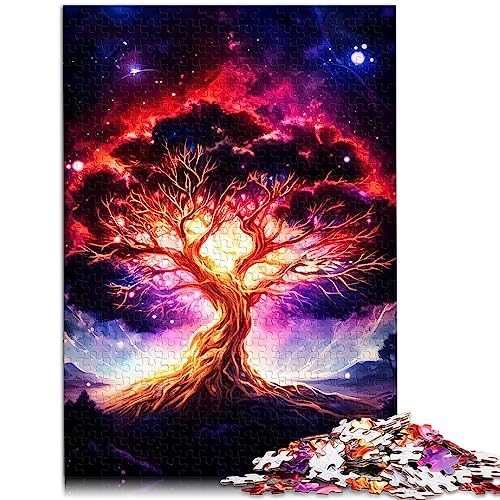 Puzzle für Erwachsene, kosmischer Baum des Lebens, 1000 Teile, Puzzle für Erwachsene und Kinder ab 12 Jahren, Papppuzzles, tolles Geschenk für Erwachsene, Größe: 26 x 38 cm von SIBREA