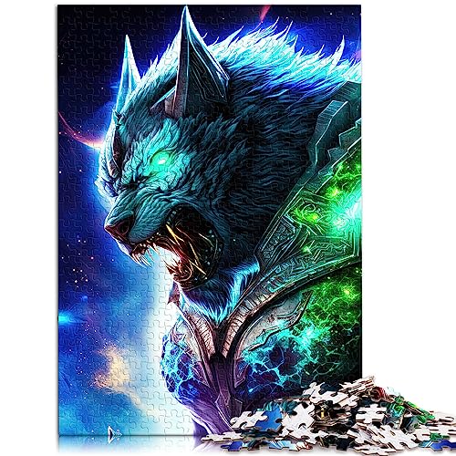 Puzzle für Erwachsene „Cosmic Warrior Wolf“ 1000-teiliges Puzzle für Erwachsene Holzpuzzle für Erwachsene und Kinder ab 12 Jahren Rätselgröße: 50x75 cm Puzzle für Erwachsene „Cosmic Warrior Wolf“ 1000-teiliges Puzzle für Erwachsene Holzpuzzle für Erwachsene und Kinder ab 12 Jahren Rätselgröße: 50x75 cm von SIBREA
