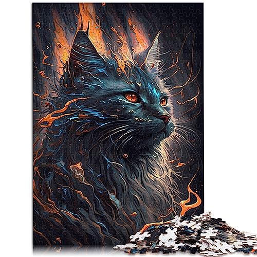 Puzzle für Erwachsene Maine Coon Cat Puzzle 1000 Teile Puzzles Geeignet für Erwachsene und Kinder ab 12 Jahren Papppuzzles Gutes Geschenk für Erwachsene Kinder Größe: 26 x 38 cm von SIBREA