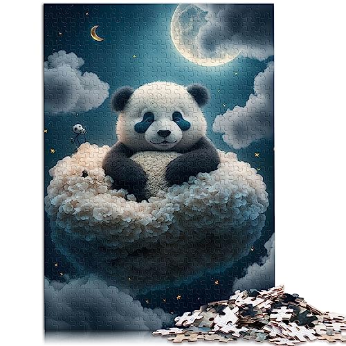 Puzzle für Erwachsene und Kinder, 1000-teiliges Puzzle „Dreaming Panda“ für Erwachsene und Kinder ab 12 Jahren, Papppuzzles, Familienspaß-Puzzles, Größe: 26 x 38 cm von SIBREA