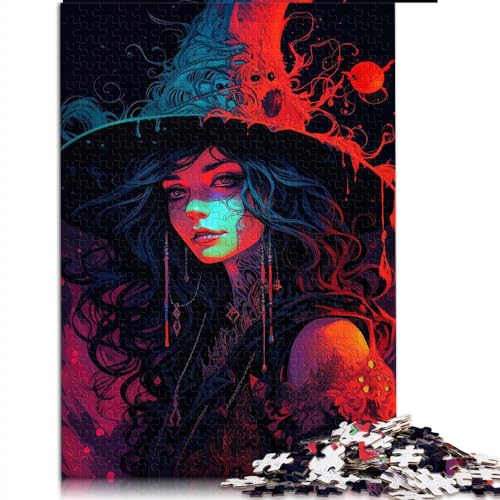 Puzzle für Erwachsene und Kinder, 1000-teiliges Puzzlespiel, die Hexe, Holzpuzzle für Erwachsene und Kinder ab 12 Jahren, Lernspiel, Herausforderungsspielzeug, Größe: 50 x 75 cm Puzzle für Erwachsene und Kinder, 1000-teiliges Puzzlespiel, die Hexe, Holzpuzzle für Erwachsene und Kinder ab 12 Jahren, Lernspiel, Herausforderungsspielzeug, Größe: 50 x 75 cm von SIBREA
