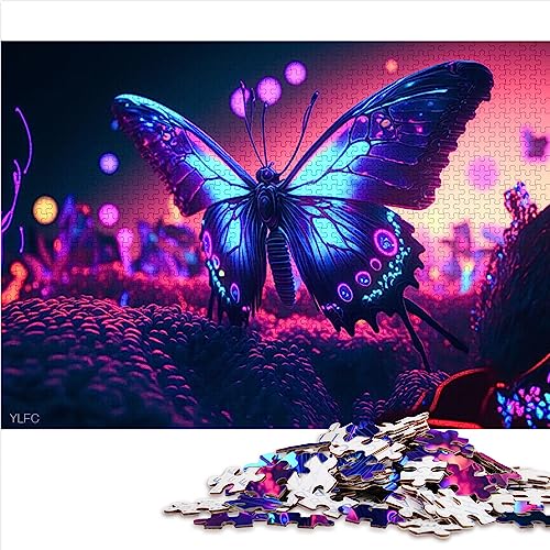 Puzzle für Kinder, Schmetterling, bunt, 1000 Teile, Puzzle für Erwachsene und Jugendliche ab 12 Jahren, Papppuzzle, Geschenkideen, Größe: 26 x 38 cm Puzzle für Kinder, Schmetterling, bunt, 1000 Teile, Puzzle für Erwachsene und Jugendliche ab 12 Jahren, Papppuzzle, Geschenkideen, Größe: 26 x 38 cm von SIBREA
