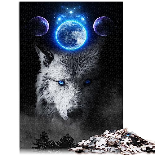 Puzzle für Teenager, Mystischer Wolf, 1000 Teile, Holzpuzzle für Erwachsene, Kinder ab 12 Jahren, tolles Geschenk für Erwachsene, Größe: 50x75 cm Puzzle für Teenager, Mystischer Wolf, 1000 Teile, Holzpuzzle für Erwachsene, Kinder ab 12 Jahren, tolles Geschenk für Erwachsene, Größe: 50x75 cm von SIBREA