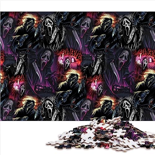 Puzzles Horror-Monster, 1000 Teile für Erwachsene, Geschenke für Erwachsene und Kinder ab 12 Jahren, Papppuzzles, Lernspiel, Herausforderungsspielzeug, Größe: 26 x 38 cm von SIBREA