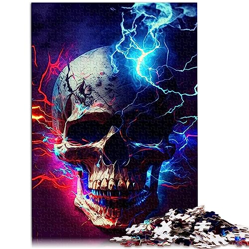 Puzzles Totenkopf, 1000 Teile, Puzzles für Erwachsene, Kinder, für Erwachsene und Kinder ab 12 Jahren, Papppuzzles, Familienspaß, Puzzle nach Größe: 26 x 38 cm von SIBREA