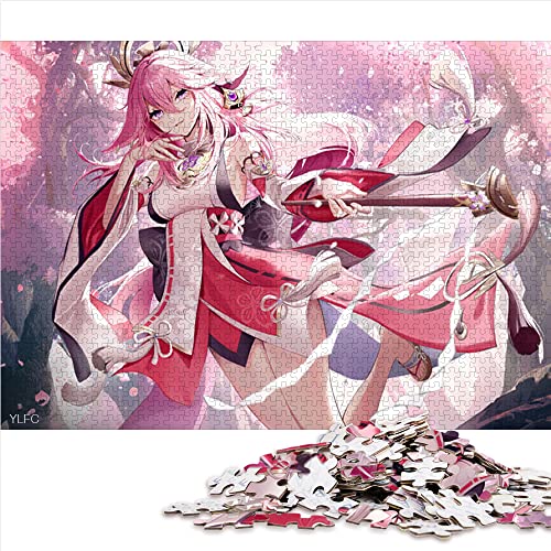 Puzzles für Erwachsene, 1000 Teile, Genshin Impact, Yae Miko Holzpuzzle, Puzzles für 12-Jährige, Heimdekoration, Größe: 50 x 75 cm Puzzles für Erwachsene, 1000 Teile, Genshin Impact, Yae Miko Holzpuzzle, Puzzles für 12-Jährige, Heimdekoration, Größe: 50 x 75 cm von SIBREA