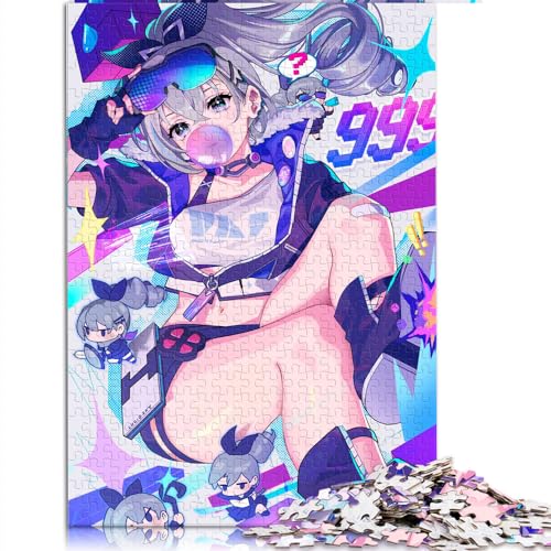 Puzzles für Erwachsene, 1000 Teile, Honkai Star Rail, Silberner Wolf, Holzpuzzle für Erwachsene und Kinder ab 12 Jahren, lustiges Geschenk, Größe: 50 x 75 cm von SIBREA
