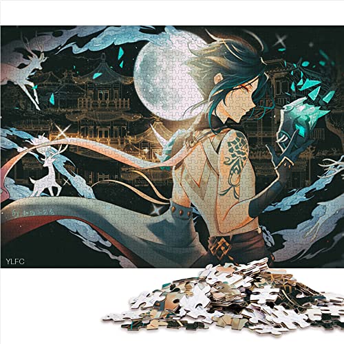 Puzzles für Erwachsene, 1000 Teile, Puzzle-Geschenke, Genshin Impact Xiao, Holzpuzzle, geeignet für Erwachsene, lustige Puzzles, Spiele, Größe: 50 x 75 cm Puzzles für Erwachsene, 1000 Teile, Puzzle-Geschenke, Genshin Impact Xiao, Holzpuzzle, geeignet für Erwachsene, lustige Puzzles, Spiele, Größe: 50 x 75 cm von SIBREA