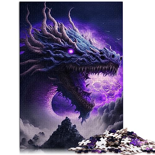 Puzzles für Erwachsene, Drachen-Puzzles für Erwachsene, 1000-teiliges Holzpuzzle für Erwachsene und Kinder ab 12 Jahren – anspruchsvolles Spiel, Größe: 50x75 cm von SIBREA