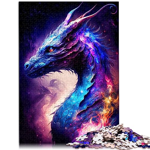 Puzzles für Erwachsene, Drachenpuzzles für Erwachsene, 1000-teiliges Holzpuzzle, geeignet für Kinder ab 12 Jahren, die pädagogische Puzzles Lernen. Größe: 50x75 cm von SIBREA