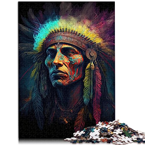 Puzzles für Erwachsene, Indianer für Erwachsene, 1000-teilige Puzzles, Holzpuzzle für Erwachsene und Kinder ab 12 Jahren, pädagogische Herausforderung, Größe: 50x75 cm Puzzles für Erwachsene, Indianer für Erwachsene, 1000-teilige Puzzles, Holzpuzzle für Erwachsene und Kinder ab 12 Jahren, pädagogische Herausforderung, Größe: 50x75 cm von SIBREA