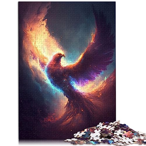 Puzzles für Erwachsene, Mystischer Phönix, 1000-teiliges Puzzle, Holzpuzzle für Erwachsene, Geschenke, Cartoon-Puzzle, Größe: 50x75 cm von SIBREA