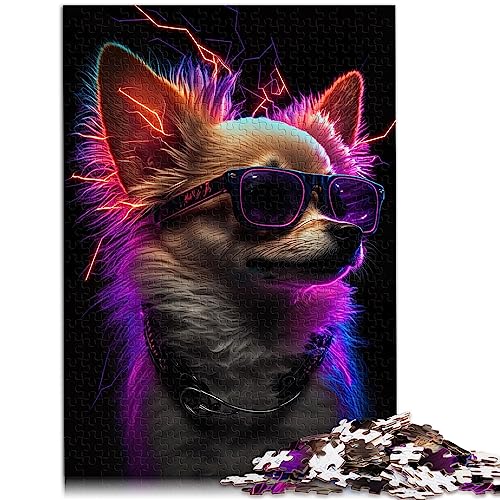 Puzzles für Erwachsene, Sofortdruck, Chihuahua-Puzzle, 1000 Teile, Holzpuzzles für Erwachsene und Kinder ab 12 Jahren, Entspannungspuzzlespiele, Größe: 50x75 cm von SIBREA
