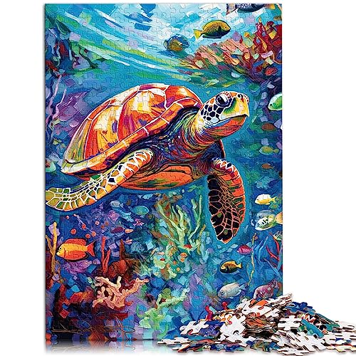 Puzzles für Erwachsene, lebendige Schildkröte, 1000-teiliges Holzpuzzle für Erwachsene und Kinder ab 12 Jahren, Spielzeug-Intellektuelles Spiel, Größe: 50x75 cm Puzzles für Erwachsene, lebendige Schildkröte, 1000-teiliges Holzpuzzle für Erwachsene und Kinder ab 12 Jahren, Spielzeug-Intellektuelles Spiel, Größe: 50x75 cm von SIBREA