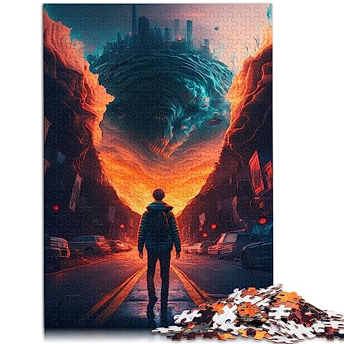 Puzzles für Erwachsene, psychedelisches 1000-teiliges Puzzle für Erwachsene und Kinder ab 12 Jahren, Papppuzzles, Heimdekoration, Größe: 26 x 38 cm von SIBREA