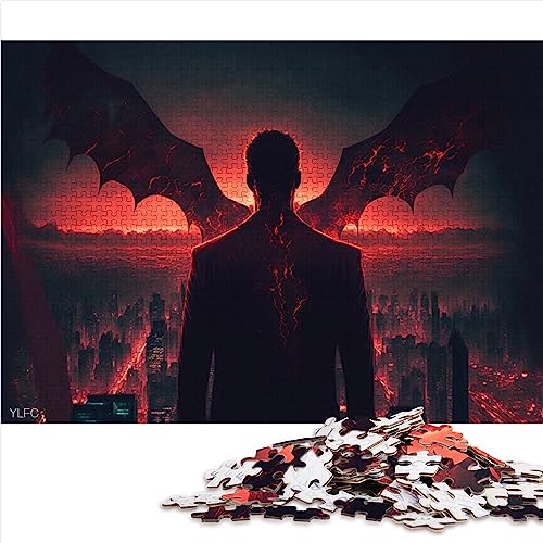 Puzzles für Erwachsene „Lucifer“, 1000-teiliges Puzzle. Geeignet für Erwachsene und Kinder ab 12 Jahren. Papppuzzles. Tolles Geschenk für Erwachsene. Größe: 26 x 38 cm von SIBREA