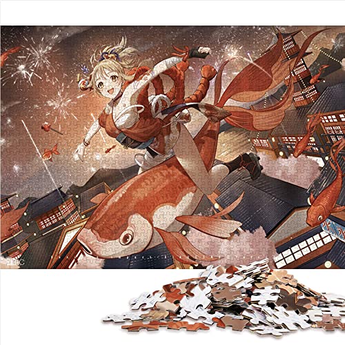 Puzzles für Erwachsene Genshin Impact Yoimiya 1000-teiliges Puzzle für Erwachsene und Kinder PapppuzzlesFamilienspiele Weihnachten Geburtstagsgeschenke Größe: 26x38cm Puzzles für Erwachsene Genshin Impact Yoimiya 1000-teiliges Puzzle für Erwachsene und Kinder PapppuzzlesFamilienspiele Weihnachten Geburtstagsgeschenke Größe: 26x38cm von SIBREA