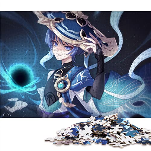Puzzles für Genshin Impact Wanderer, 1000-teiliges Puzzlespiel, Puzzles für 12-Jährige, Papppuzzles, Familienspaß-Puzzles, Größe: 26 x 38 cm von SIBREA