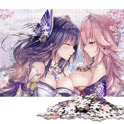 Puzzles für Kinder Puzzle 1000 Teile Puzzles Genshin Impact Raiden Shogun Holzpuzzle für Erwachsene Kinder Heimdekoration Puzzlegröße: 50 x 75 cm Puzzles für Kinder Puzzle 1000 Teile Puzzles Genshin Impact Raiden Shogun Holzpuzzle für Erwachsene Kinder Heimdekoration Puzzlegröße: 50 x 75 cm von SIBREA