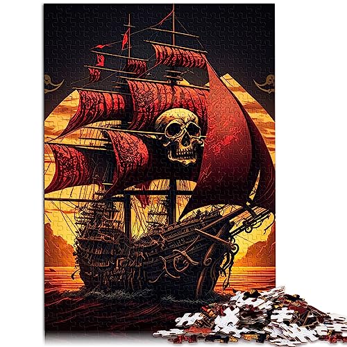 Puzzles für Kinder: Totenkopf-Piratenschiff-Puzzle, 1000 Teile, Holzpuzzle für Erwachsene und Kinder ab 12 Jahren, für Familienspaß, Größe: 50x75 cm Puzzles für Kinder: Totenkopf-Piratenschiff-Puzzle, 1000 Teile, Holzpuzzle für Erwachsene und Kinder ab 12 Jahren, für Familienspaß, Größe: 50x75 cm von SIBREA