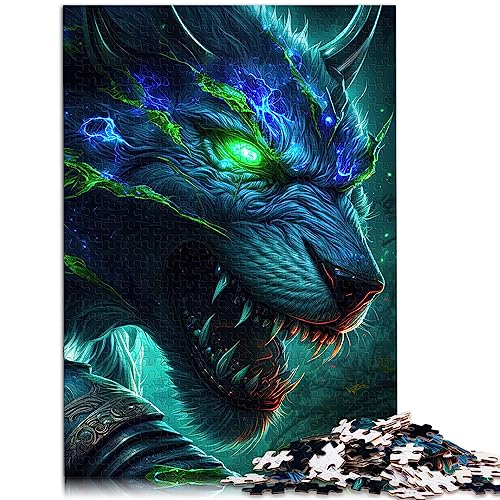 SIBREA Puzzle für Erwachsene, Kosmischer Kriegerwolf, 1000-teiliges Holzpuzzle, für Kinder ab 12 Jahren, Stressabbau-Spielzeug, Größe: 50x75 cm SIBREA Puzzle für Erwachsene, Kosmischer Kriegerwolf, 1000-teiliges Holzpuzzle, für Kinder ab 12 Jahren, Stressabbau-Spielzeug, Größe: 50x75 cm von SIBREA