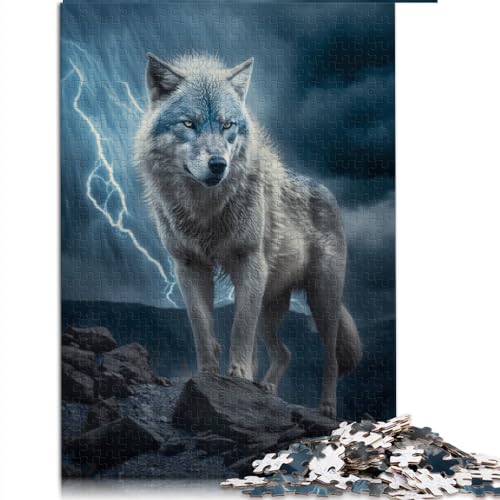 SIBREA Puzzle für Erwachsene, Phantomwolf, 1000 Teile, für Erwachsene und Kinder ab 12 Jahren, Karton, Jigsaw, Photorealistisch, 1 Set, 1000 Stück, 1000 Puzzleteile, 26x38 cm SIBREA Puzzle für Erwachsene, Phantomwolf, 1000 Teile, für Erwachsene und Kinder ab 12 Jahren, Karton, Jigsaw, Photorealistisch, 1 Set, 1000 Stück, 1000 Puzzleteile, 26x38 cm von SIBREA