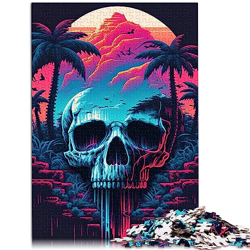 SIBREA Puzzle für Erwachsene, Totenkopf-Insel, 1000 Teile, 26 x 38 cm, Karton, Cartoon, Jigsaw, 1 Set, 1000 Stück, 1000 Puzzleteile, ab 12 Jahren von SIBREA