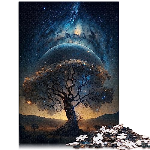 Teenager-Puzzle „Kosmischer Baum des Lebens“, 1000-teiliges Puzzlespiel für Erwachsene und Kinder ab 12 Jahren. Papppuzzles. Tolles Geschenk für Erwachsene. Größe: 26 x 38 cm von SIBREA
