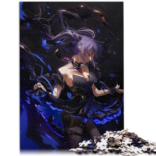 für Erwachsene Puzzle Genshin Impact Keqing 1000-teiliges Puzzle für Erwachsene für Erwachsene und Kinder ab 12 Jahren PapppuzzlesFamilienspiele Weihnachten Geburtstagsgeschenke Größe: 26x38cm von SIBREA