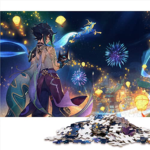 für Erwachsene Puzzles Genshin Impact Xiao Puzzles für Erwachsene 1000 für Erwachsene und Kinder ab 12 Jahren Papppuzzleseinzigartiges Herausforderungsspiel Größe: 26 x 38 cm für Erwachsene Puzzles Genshin Impact Xiao Puzzles für Erwachsene 1000 für Erwachsene und Kinder ab 12 Jahren Papppuzzleseinzigartiges Herausforderungsspiel Größe: 26 x 38 cm von SIBREA