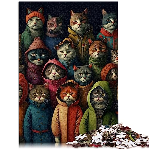 für Erwachsene Puzzles Lustige Katzenbande 1000-teiliges Puzzle Holzpuzzle für Erwachsene und Kinder ab 12 Jahren für Familienspaß und Spieleabende Größe: 50x75 cm für Erwachsene Puzzles Lustige Katzenbande 1000-teiliges Puzzle Holzpuzzle für Erwachsene und Kinder ab 12 Jahren für Familienspaß und Spieleabende Größe: 50x75 cm von SIBREA