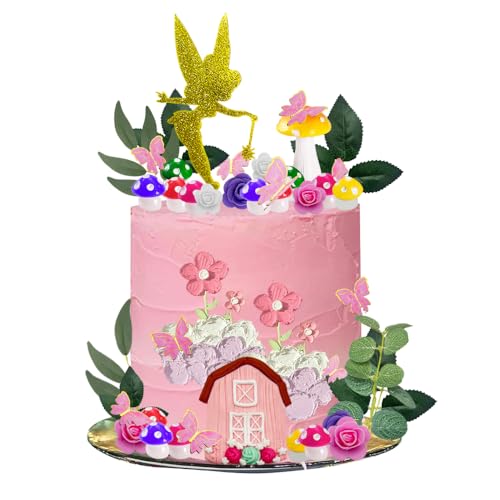 38 Stück Fairy Cake Toppers,Fee Cake Decoration,Fairy Tortendeko,Garden Pilz Kuchen Dekoration,für Geburtstagsfeierzubehör Baby Shower Anniversary Decorations 38 Stück Fairy Cake Toppers,Fee Cake Decoration,Fairy Tortendeko,Garden Pilz Kuchen Dekoration,für Geburtstagsfeierzubehör Baby Shower Anniversary Decorations von SIEBOLD