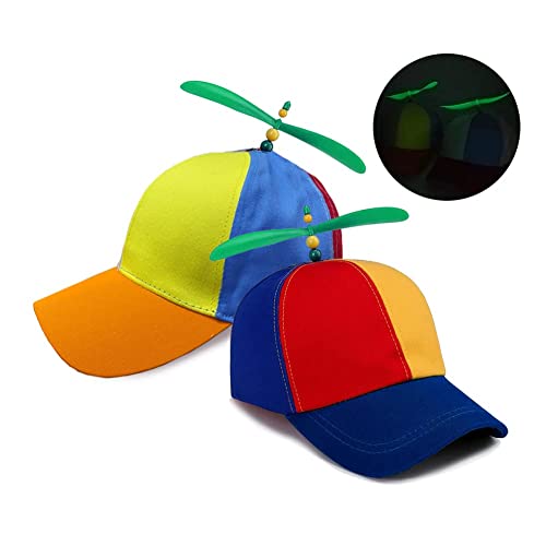 SIEBOLD 2 Stücke Propeller mütze,Helikopter Cap,Propeller hut,Lustige party mützen,für Kopfbedeckung Zubehör Karneval Partykostüm Requisiten für Erwachsene und Kinder Einstellbar Größe (54-60CM) SIEBOLD 2 Stücke Propeller mütze,Helikopter Cap,Propeller hut,Lustige party mützen,für Kopfbedeckung Zubehör Karneval Partykostüm Requisiten für Erwachsene und Kinder Einstellbar Größe (54-60CM) von SIEBOLD