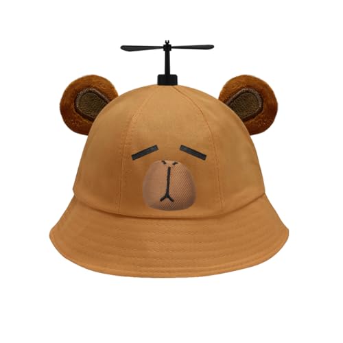 SIEBOLD Propeller mütze,Capybara Hut mit Propeller,Propeller Hut,Lustige Capybara mützen,Fasching hut,für Erwachsene und Kinder für Karneval Partykostüm Requisiten Partygeschenk von SIEBOLD
