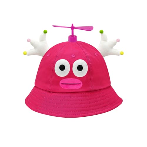 SIEBOLD Propeller mütze,mützen mit Propeller,Propeller Hut,Lustige mützen,für Erwachsene und Kinder für Karneval Partykostüm Requisiten Partygeschenk（Rose Red） von SIEBOLD