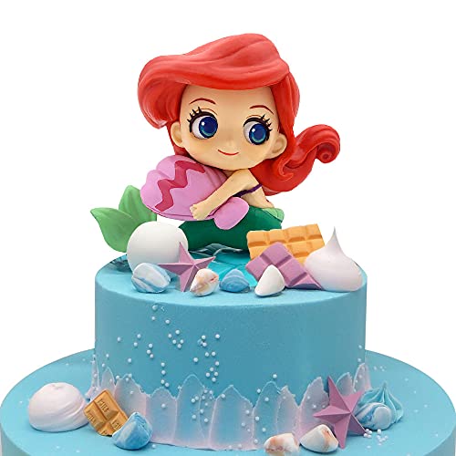 Meerjungfrau-Kuchen-Deckel Kleine süße Meerjungfrau-Puppe mit Muschel für Unterwasser-Kuchen-Dekorationen, Meerjungfrau-Figuren für Mädchen Meerjungfrau-Thema-Prinzessin-Geburtstags-Party, Ozean-Party Meerjungfrau-Kuchen-Deckel Kleine süße Meerjungfrau-Puppe mit Muschel für Unterwasser-Kuchen-Dekorationen, Meerjungfrau-Figuren für Mädchen Meerjungfrau-Thema-Prinzessin-Geburtstags-Party, Ozean-Party von SIENON
