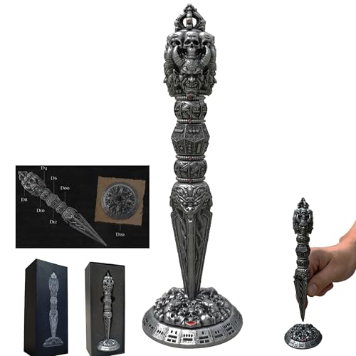 Zauberstab-Würfel für Dungeons and Dragons, einzigartiger Roulette-Würfelkreisel für D&D DND, D20, D12, D10, D8, D6, D4, D%, Metallwürfel-Sets für Rollenspiele, Steampunk-Themenspiele Zauberstab-Würfel für Dungeons and Dragons, einzigartiger Roulette-Würfelkreisel für D&D DND, D20, D12, D10, D8, D6, D4, D%, Metallwürfel-Sets für Rollenspiele, Steampunk-Themenspiele von SIGNALPLUS
