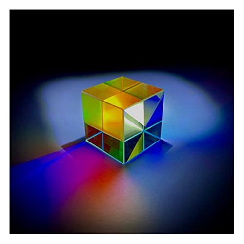 Prismen und Kaleidoskope 25mm Farbschema Prisma Kreatives Prisma Sechsseitiges Würfelprisma Optik-Set für Wissenschafts-Klassenzimmer von SIGOEC