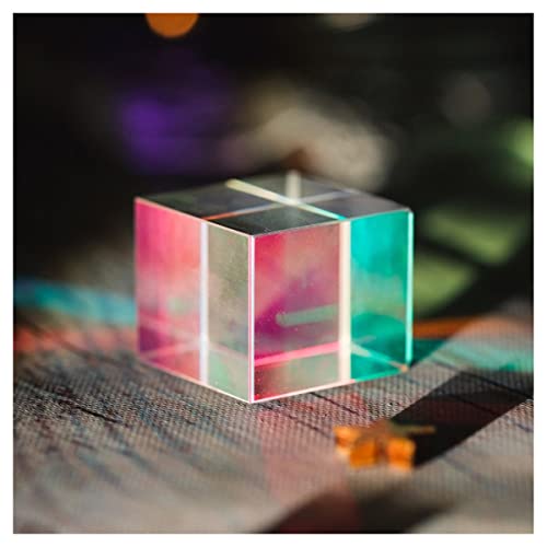 Prismen & Kaleidoskope Ägyptische Kristallornamente Kristallwissenschaft Optisches Kit for naturwissenschaftliche Klassenzimmer (Color : Cube Prism28X28X28MM) von SIGOEC