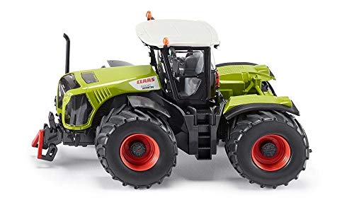 siku 3271, Claas Xerion 5000 Traktor, 1:32, Metall/Kunststoff, Grün, Achsschenkellenkung und Kupplung von Siku