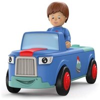 SIKU 0103 - Toddys, Mio Mounty, Spielzeugauto mit Rückziehmotor und Spielfigur, blau/türkis von SIKU