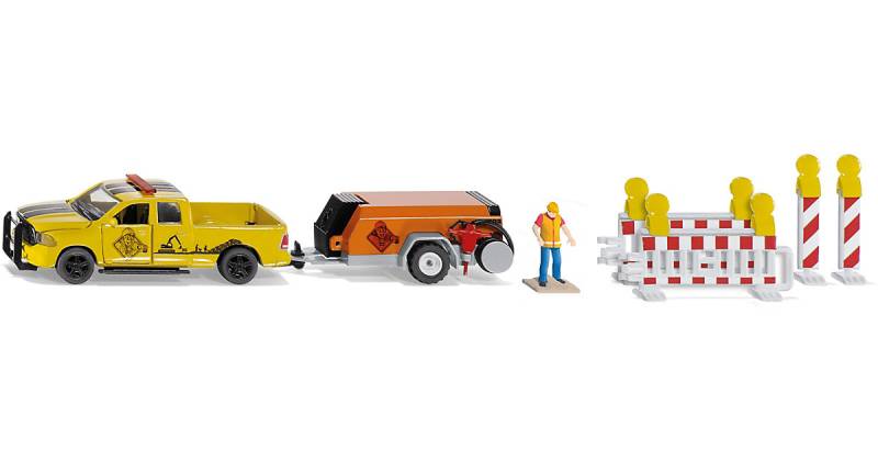 SIKU 3505 RAM 1500 mit Kompressoranhänger von SIKU