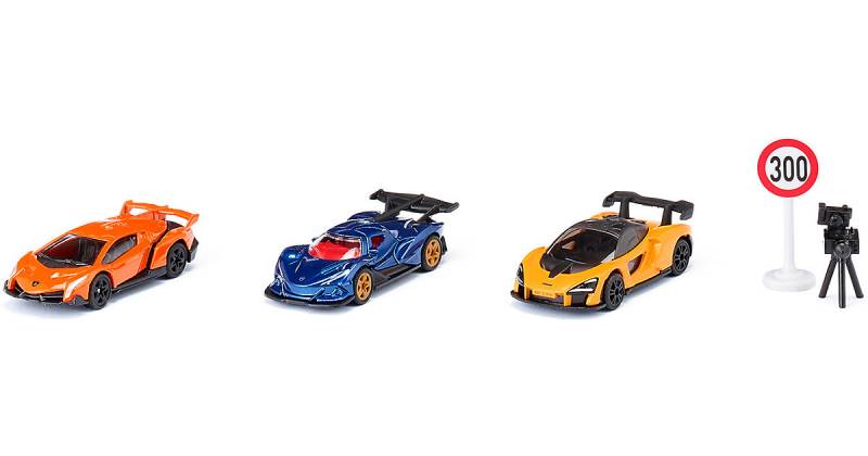 SIKU Super 6328 Geschenkset Supercars mehrfarbig von SIKU