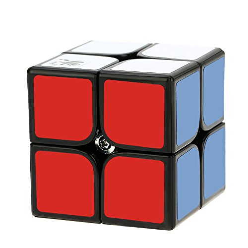 SIMBAE Magic Cube 2 * 2 Magic Cube Speed Cubo Anti-POP Struktur 6 Farben Solide Umweltfreundliche Kunststoffwürfel Puzzle Schwarz Boden 50 MM von SIMBAE