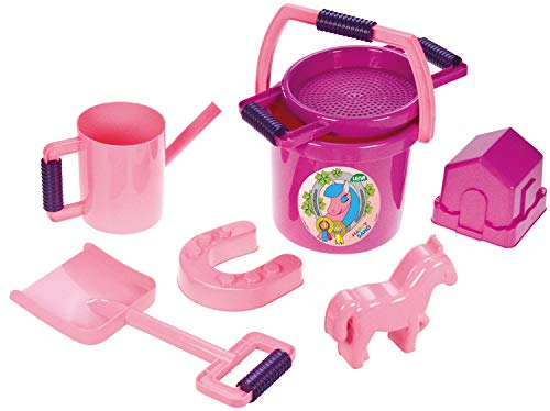 Lena 05445 - Happy Sand Spielset Pon, 7-teilig, Pink Lena 05445 - Happy Sand Spielset Pon, 7-teilig, Pink von Lena