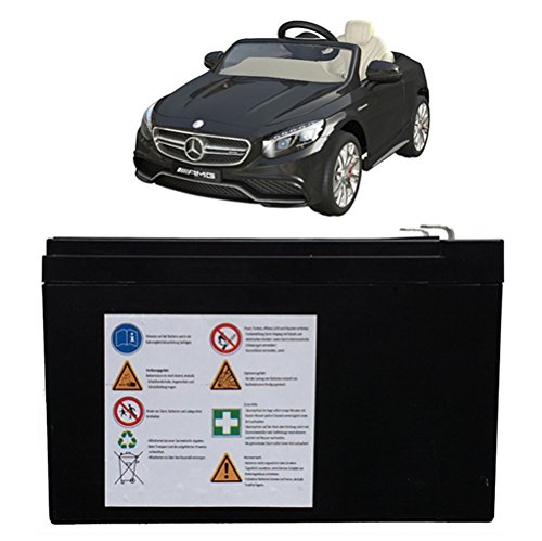 Akku Batterie für Mercedes S63 S-63 Ride-On 12V Elektro Kinderauto Kinderfahrzeug Kinder Elektroauto von SIMRON