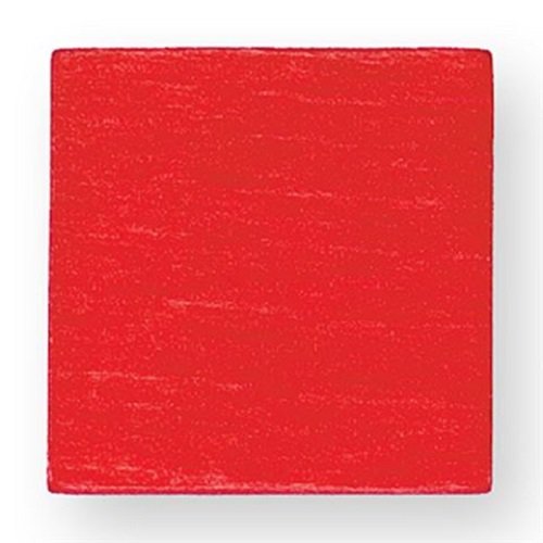 SINA Legematerial Quadrat in 4 Farben - Menge 24 Stück (rot) von SINA Spielzeug