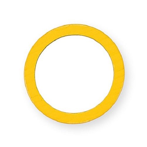 SINA Legematerial Ringe in 4 Farben - Größe 46mm (gelb) von SINA Spielzeug