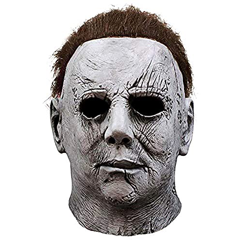 2022 Michael Myers Mask Halloween Scary Kills Mask Horror Latex Full Head Mask Michael Myers Mask Cosplay Costume Props (Style 4) von SINSEN